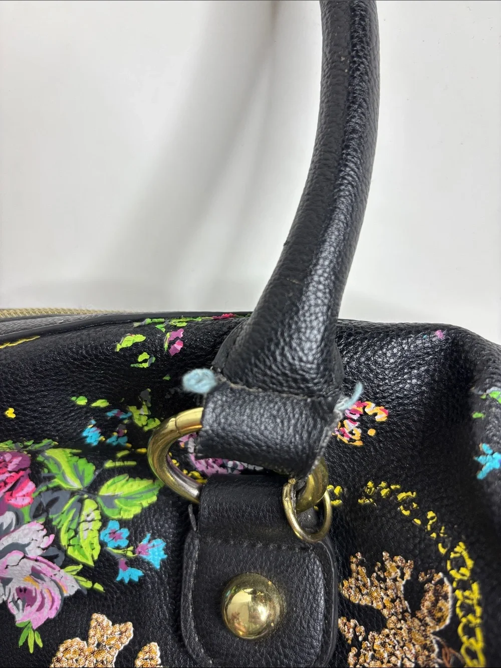Betsey Johnson black satchel